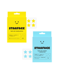 Starface BFF Bundle of two Hydro-Star® refill packs. Classic yellow pimple patches and Hydro-Star® + Salicylic Acid.