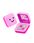 Starface Big Pink: a mirrored pink compact with pink Hydro-Star® star-shaped pimple patches. 32 hydrocolloid stars.