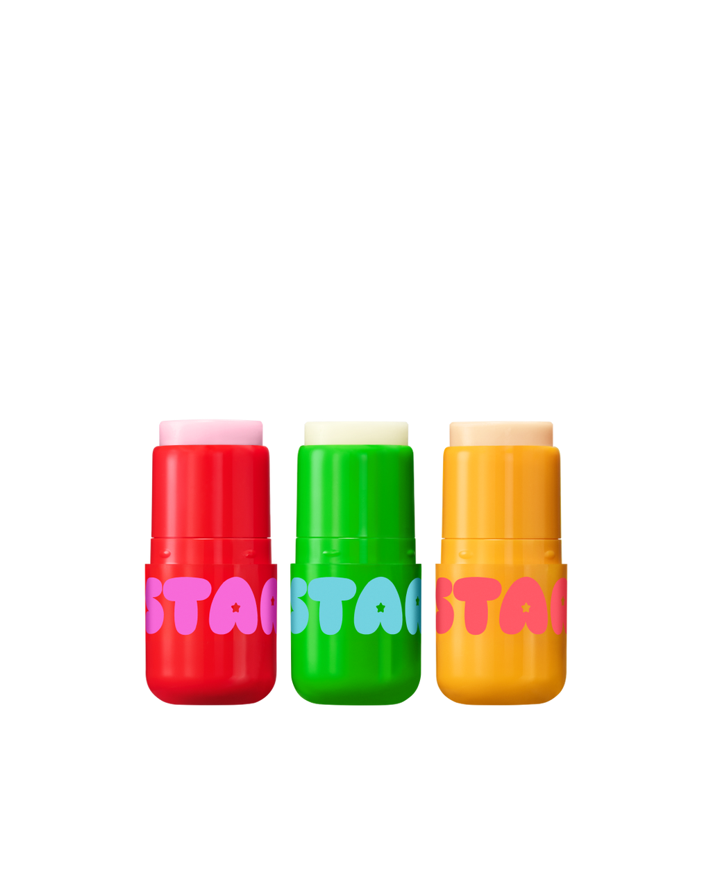 Starface Fruity Balm Bundle of three lip balms. So Strawberry, Coconut Blast and Mango Mania flavors.