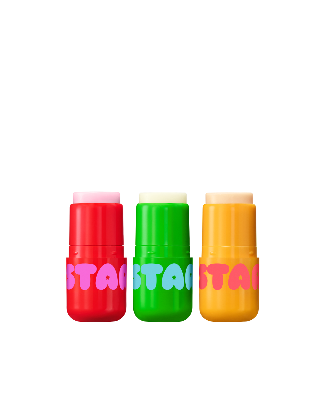 Starface Fruity Balm Bundle of three lip balms. So Strawberry, Coconut Blast and Mango Mania flavors.