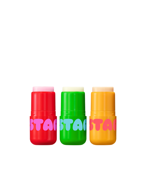 Starface Fruity Balm Bundle of three lip balms. So Strawberry, Coconut Blast and Mango Mania flavors.