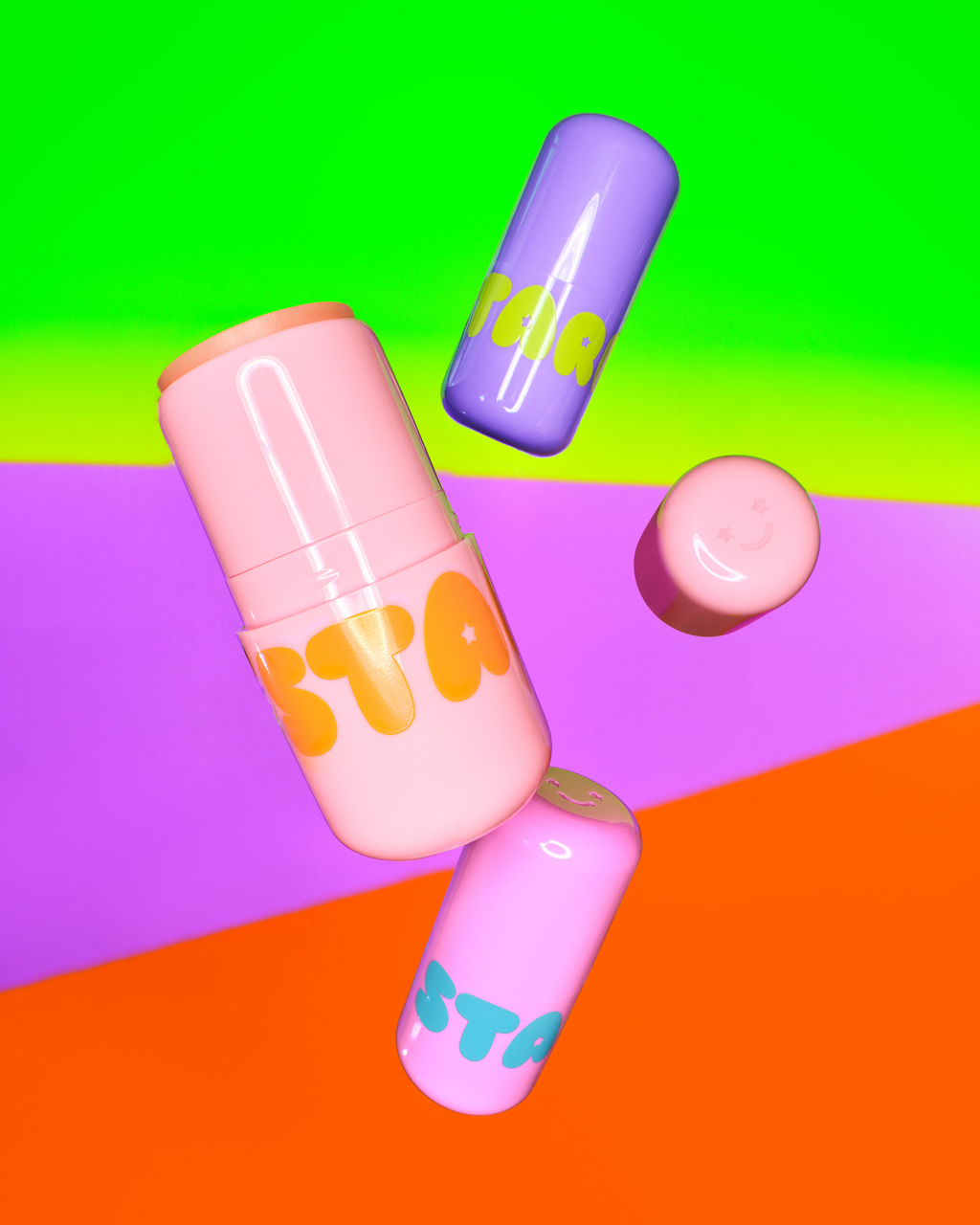 Starface Sugar Rush Bundle, a collectible Star Balm® lip balm set. Three limited-edition flavors for soft, hydrated lips.